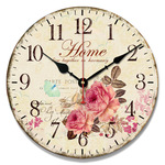 Ретро деревянные часы, креативное украшение, простой и элегантный дизайн