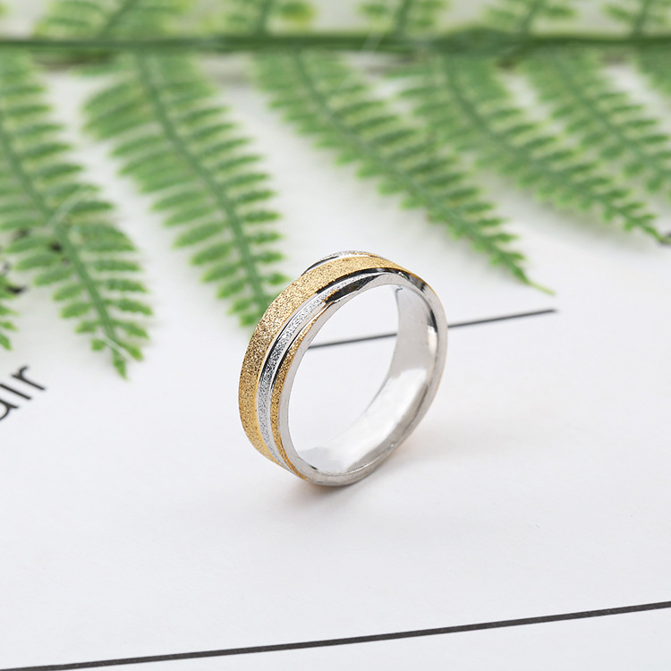 Stainless Steel Jewelry Wholesale Korean Style Gold Silver Spotted Stainless Steel Couple Rings Foreign Trade Jewelry Men and Women Rings Stainless Steel Jewelry Wholesale Korean Style Gold Silver Spotted Stainless Steel Couple Rings Foreign Trade Jewelry Men and Women Rings