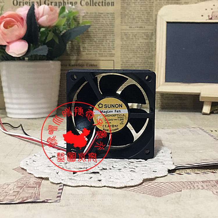 SUNON建准 GM2406PTV1-A 24V 1.9W 6025 三线6CM 变频器散热风扇