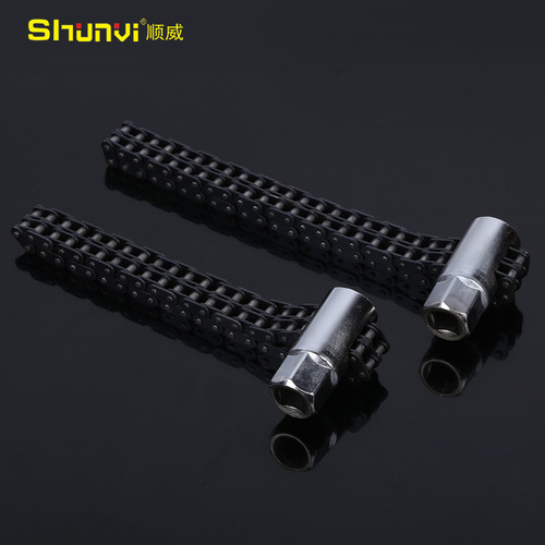 Wholesale Shunwei sleeve type double row chain filter wrench, oil filter wrench, oil grid wrench