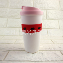 450ml塑料杯 日用PP材质 16oz广告促销 咖啡杯密封便携保温水杯