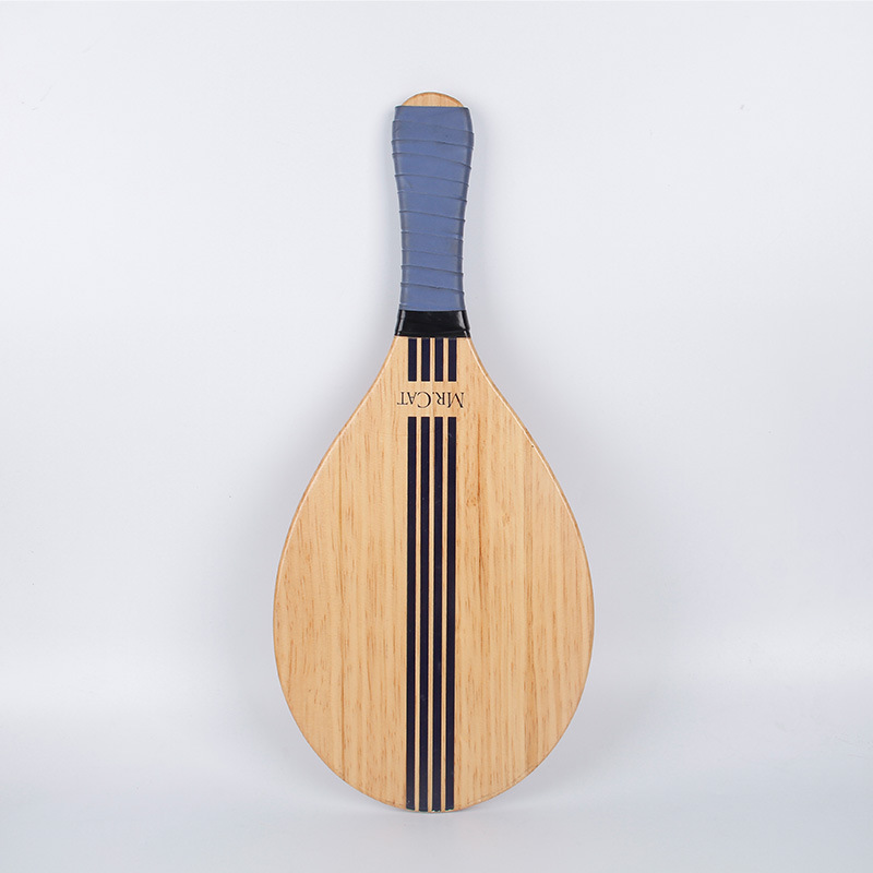 Solid Wood Squash Racket, Pickleball Racket, Patented Spliced Beach Racket, Beach Racket