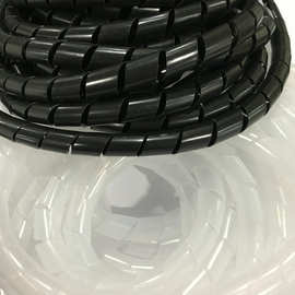 厂家供应电线绝缘螺旋缠绕管塑料缠绕保护套理线束线管直销