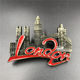 Metal Refrigerator Stickers France America British Horse Dubai Belgium India Israel New Three-Dimensional Magnetic Commemorative High-end