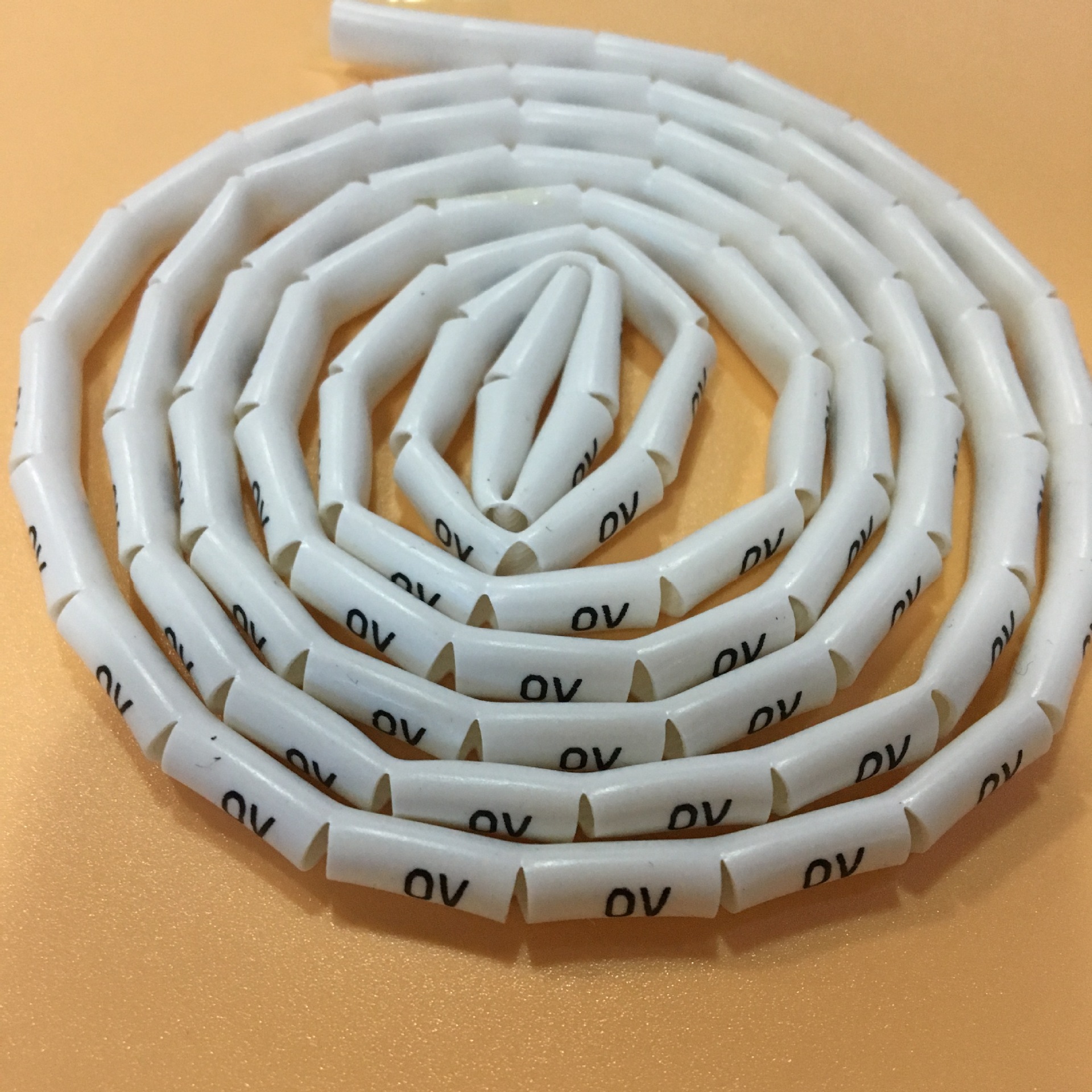 批发供应配线标志白色号码管 线号套管线缆标识异型热缩标规格齐