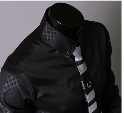 Offerta speciale Lingge Camicia a maniche lunghe da uomo casual scozzese nuova di grandi dimensioni 5912_voghion.com