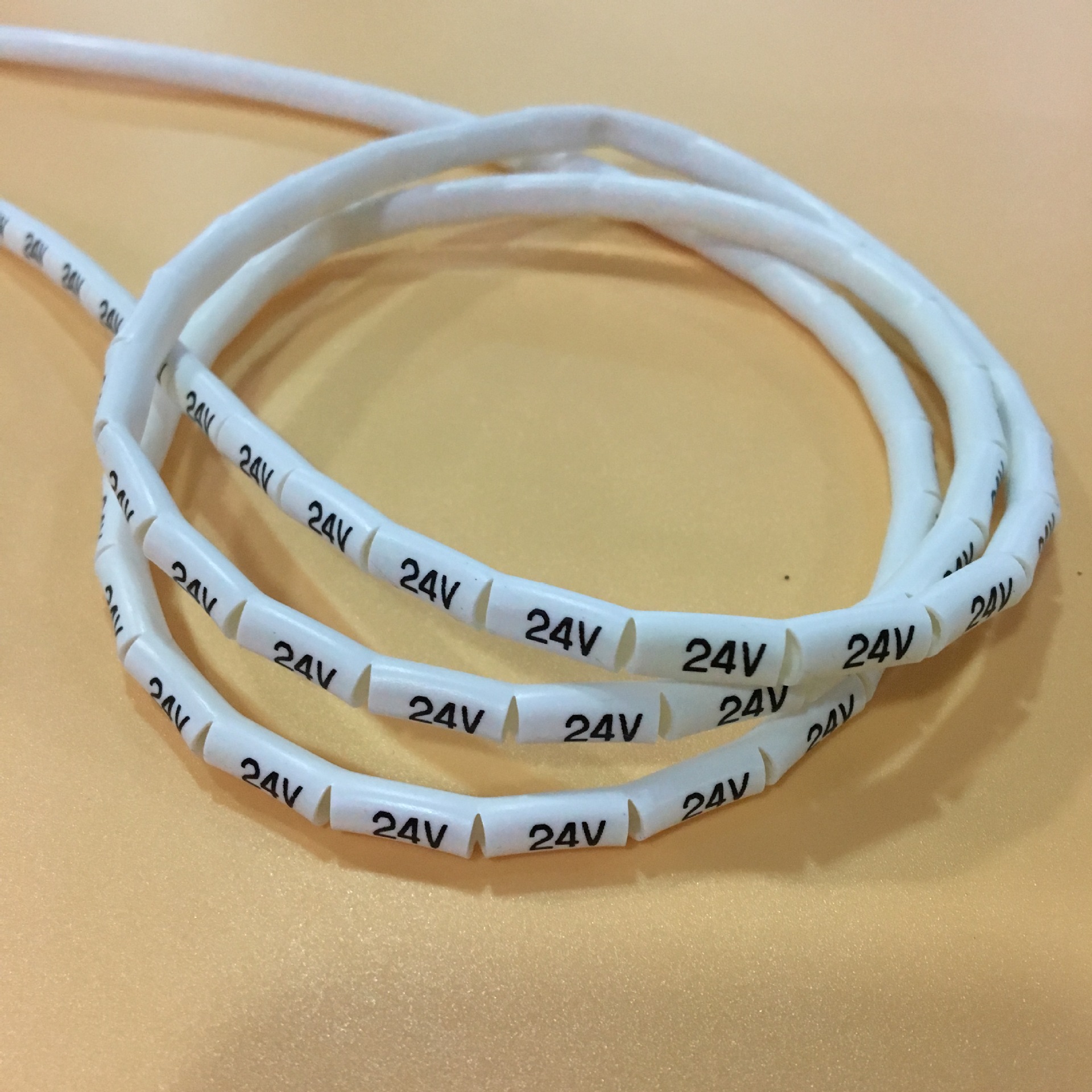 厂家直销配线标志白色号码管 线号套管线缆标识异型热缩管标识