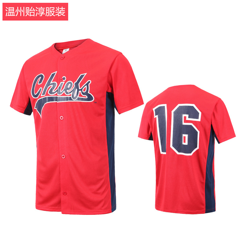 Printing export short -sleeved baseball uniform printing…