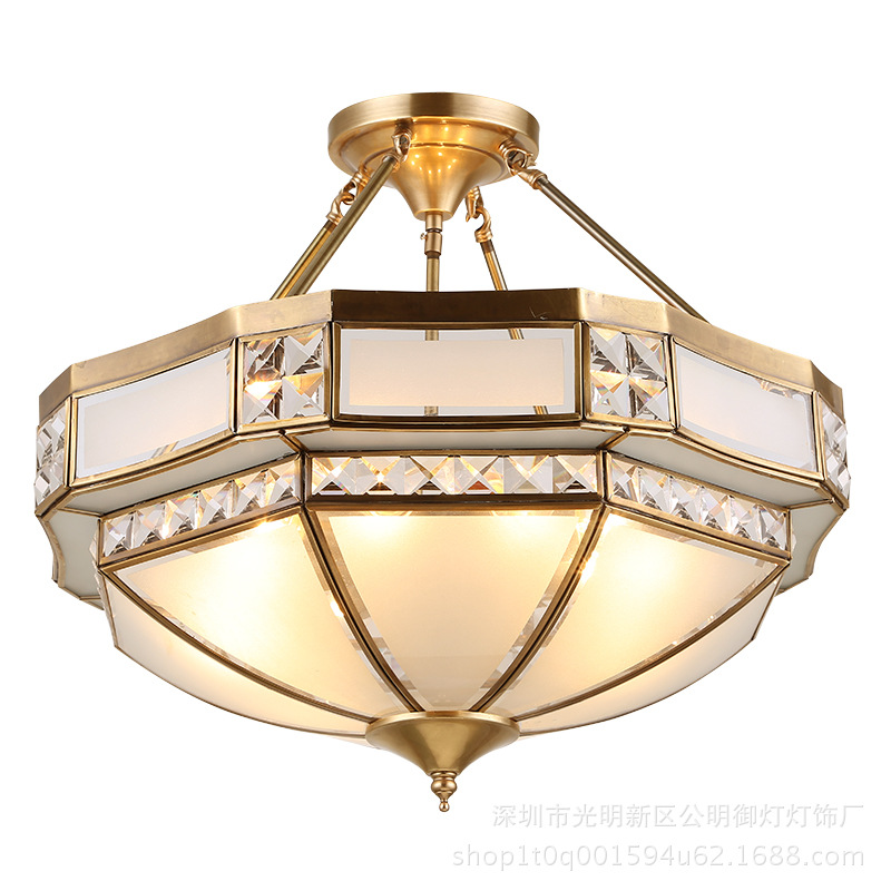 Copper ceiling light