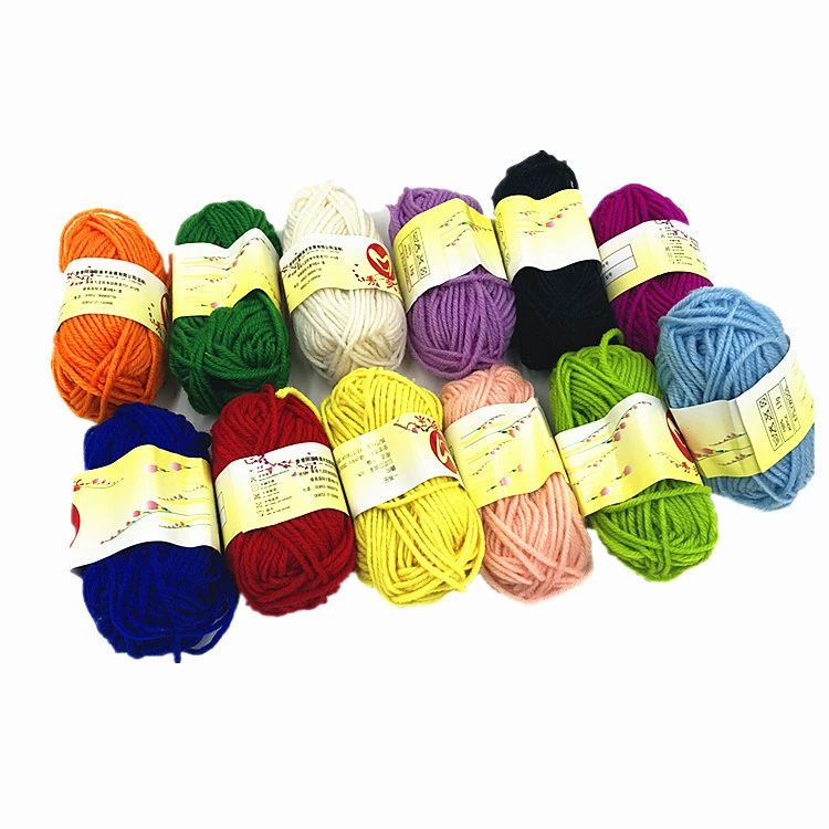 Ткацкая игрушка для детсада, клубок пряжи, DIY, 12 цветов, 25 метров