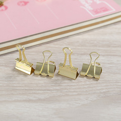 Gold 25mm Long Tail Clip, No. 4 Gold-plated Swivel Clip for Financial Documents, Small Metal Clip, Wholesale