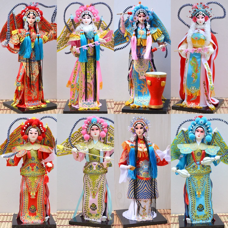 Пекин Хуан люди кукла Пекинская опера Макияж лица народные ремесла украшения творческий дворец музей сувенир Му Guiying