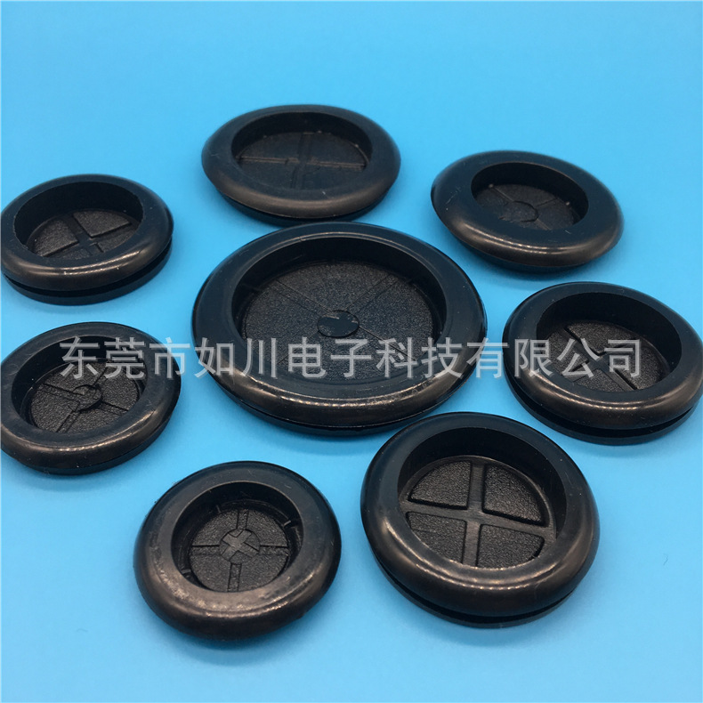 环保单面护线圈护线套橡胶密封圈配电箱出线环过线圈堵头保护套