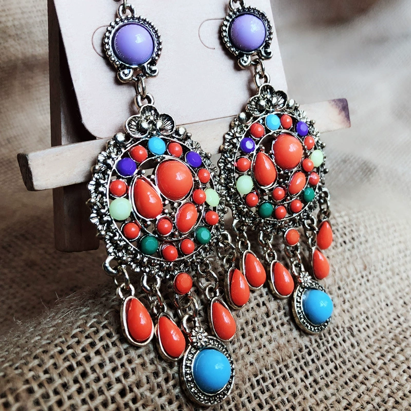 Retro accessory, earrings, (Cross-border trading), boho style, European style