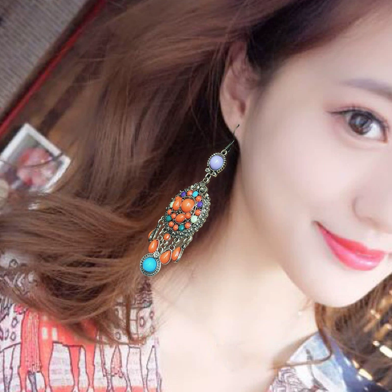Retro accessory, earrings, (Cross-border trading), boho style, European style