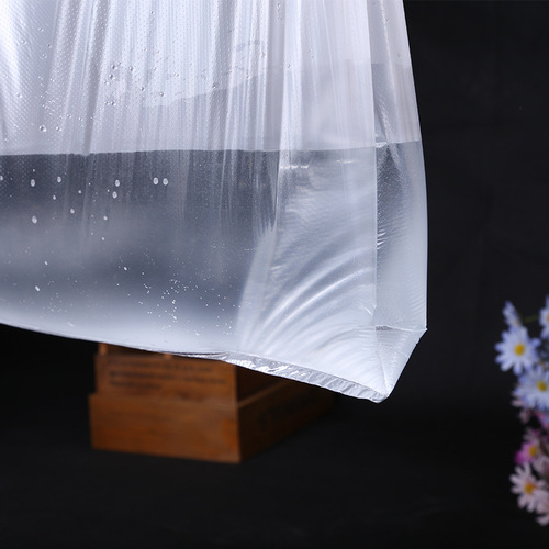 Transparent plastic bag food convenience bag wholesale thickened portable vest bag takeaway bag food bag wholesale
