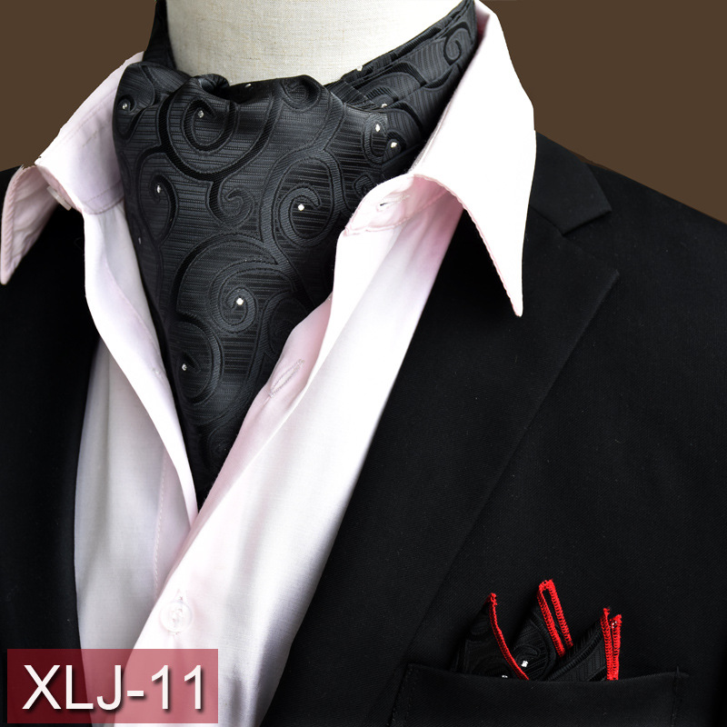 Set di fazzoletti da taschino da uomo in stile coreano con motivo Paisley, colletto della camicia, sciarpa da lavoro alla moda_voghion.com