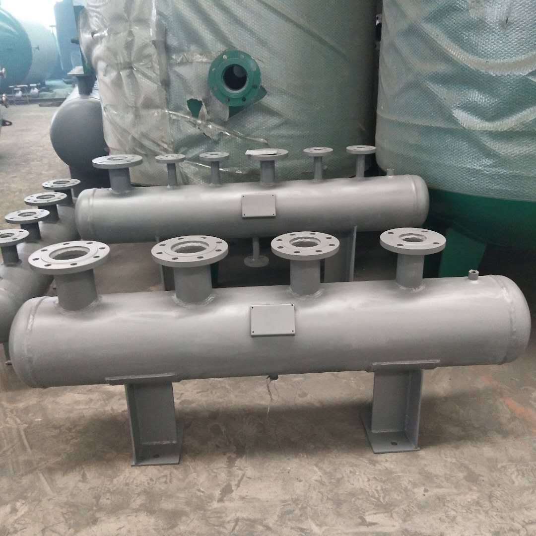 压力容器蒸汽分汽缸厂家卧式蒸汽锅炉配套设备分汽缸