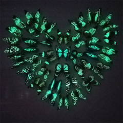 Simulation Glow-in-the-Dark Butterfly PVC Plastic Light-Up Butterfly Home Decor for Children's Room Living Room (8CM Glow-in-the-Dark Butterfly)