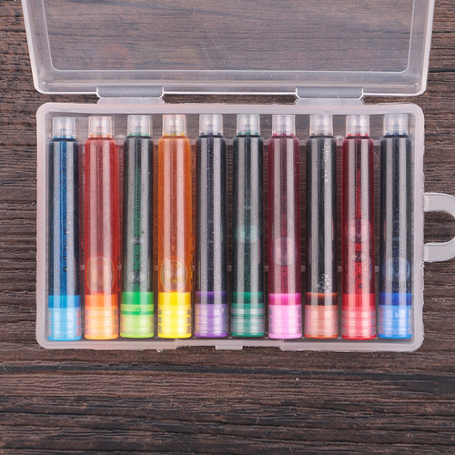 High-quality new color 3.4 caliber fountain pen replacement ink cartridge, 10 colors available, 359 series plastic pen