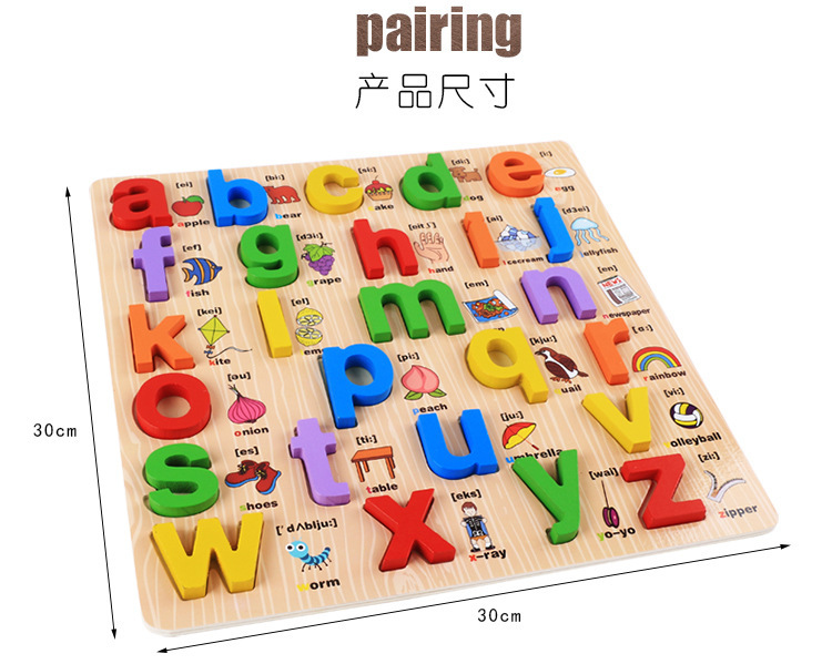 Fábrica de educación temprana para niños al por mayor rompecabezas de cartas de madera para niños tablero de agarre cognitivo educativo bebé juguetes de madera