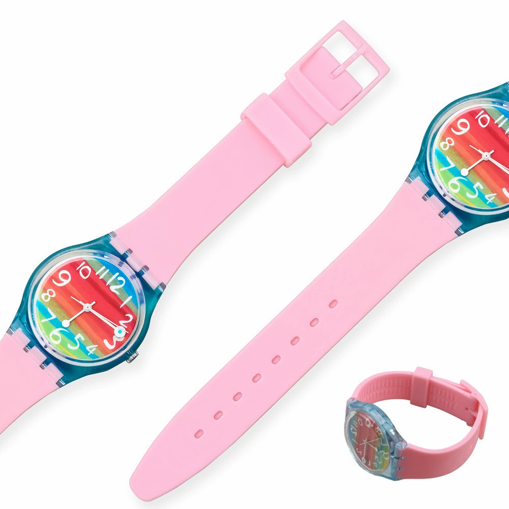 Watch Strap (Swatch) Silicone Three-Prong Multicolour, Sizes 12/16/17/19/20 mm