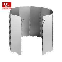 Outdoor stove windshield stove windshield foldable aluminum alloy windshield with latch for mountain camping 10 pieces