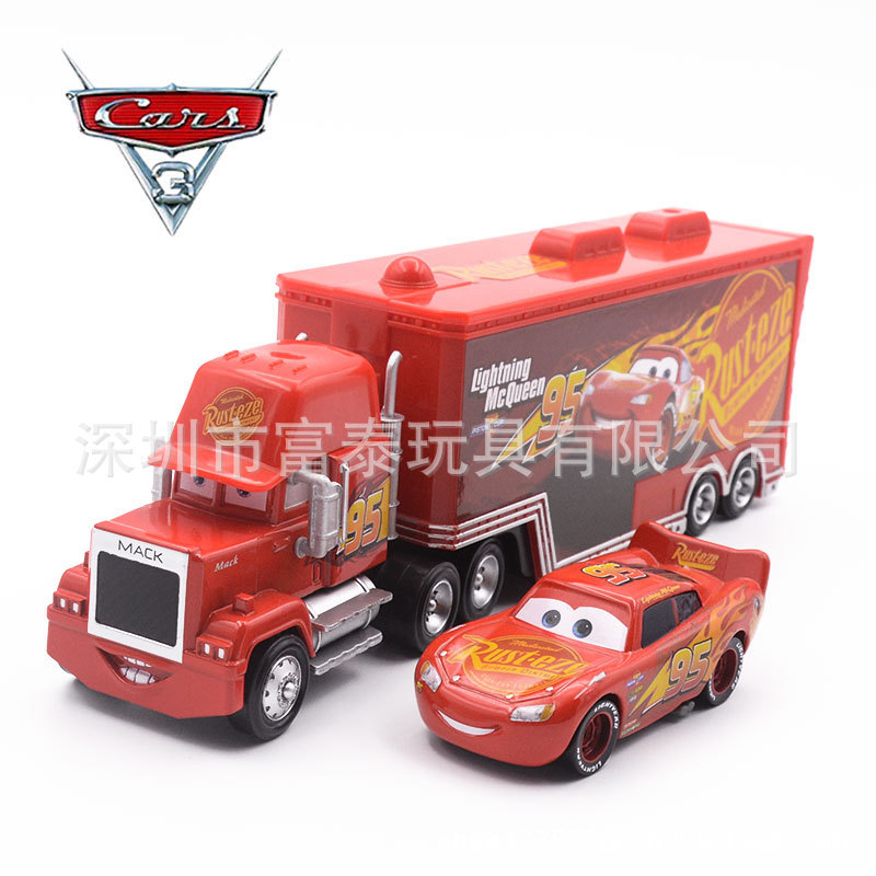 3Rd Generation Lightning Mcqueen Uncle Alloy Car Combination Car Cars Toy Car Model
