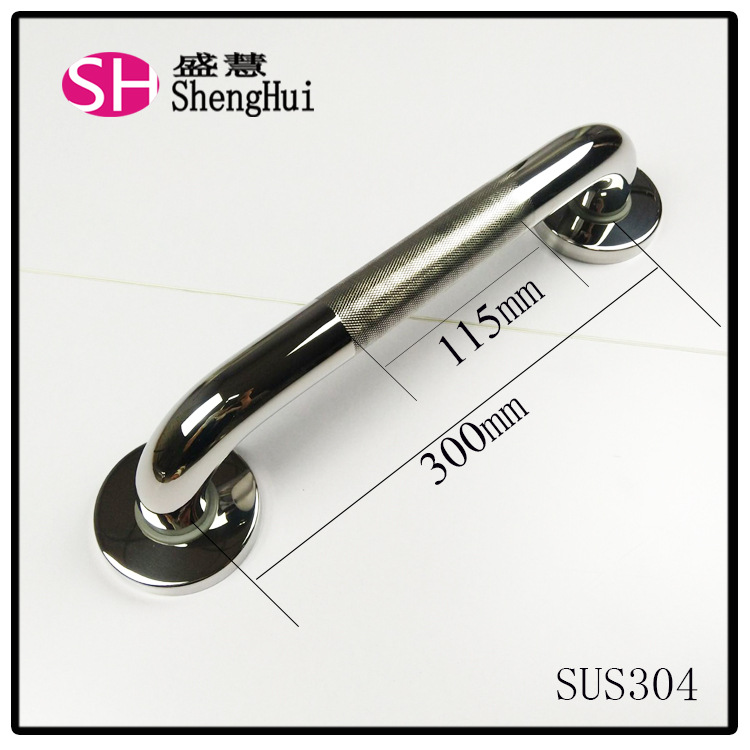 304 de acero inoxidable moleteado apoyabrazos Baño de malla de baño apoyabrazos de seguridad antideslizante apoyabrazos