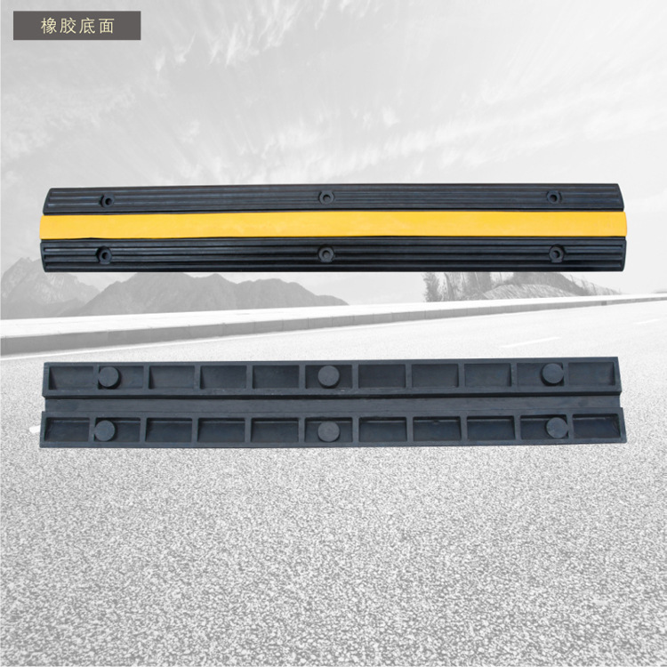现货线槽减速带压线槽明装防踩电缆槽橡胶室内压线板地面铺线板护