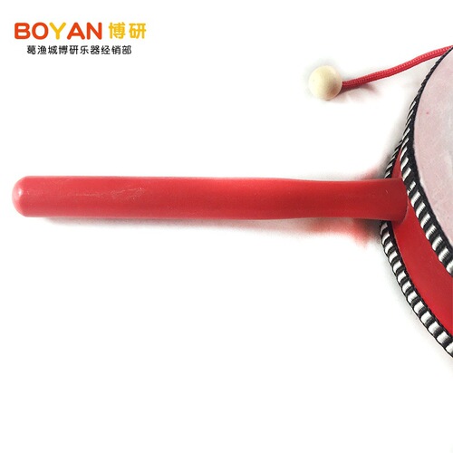Orff imitation sheepskin rattle double-sided drum children's hand drum kindergarten early education teaching aids 6-inch toy drum
