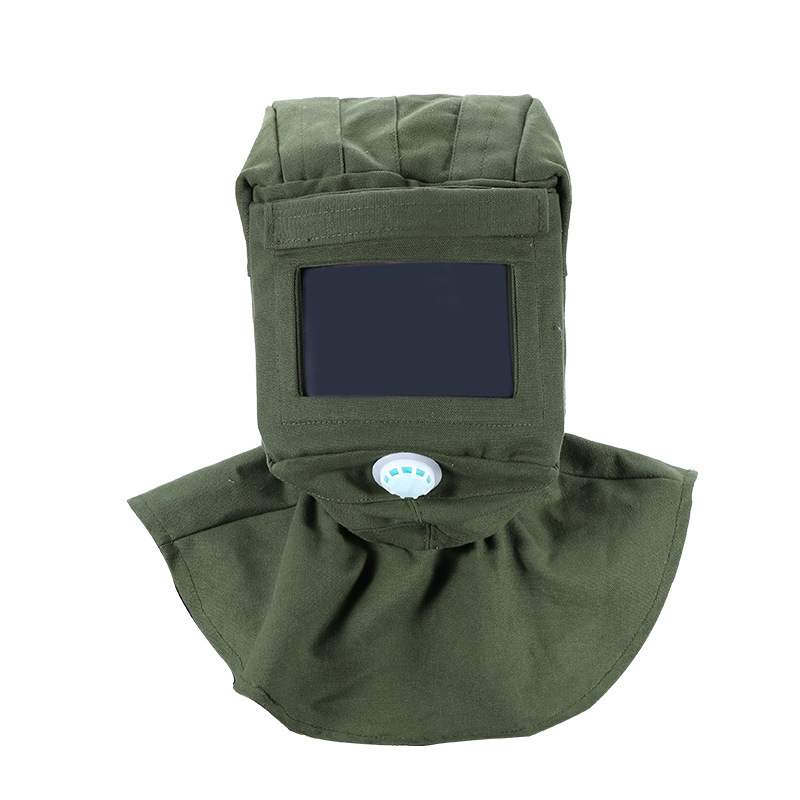 防尘帽防护帽打磨头帽喷砂帽面罩工业喷砂面罩防护面罩劳保面具