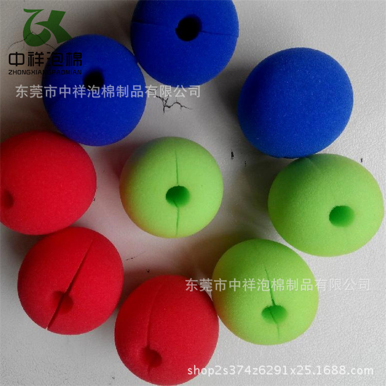中祥生产海绵小丑鼻子 派对用品 小丑鼻子 红鼻子 节日用品