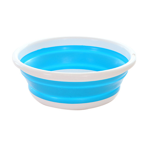 Creative foldable washbasin high quality PP soft plastic washbasin outdoor portable travel folding basin factory wholesale
