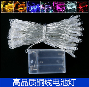 Factory direct indoor Christmas lights flashing lights string lights LED holiday wedding romantic decoration battery star lights