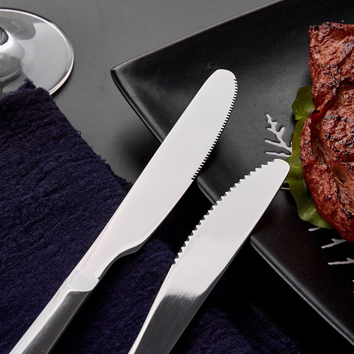 Thickened refined western restaurant stainless steel steak knife, fork and spoon set hotel coffee spoon fork stainless steel tableware