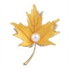 Fashionable metal brooch from pearl lapel pin, advanced pin, clothing, accessory, Korean style, high-quality style