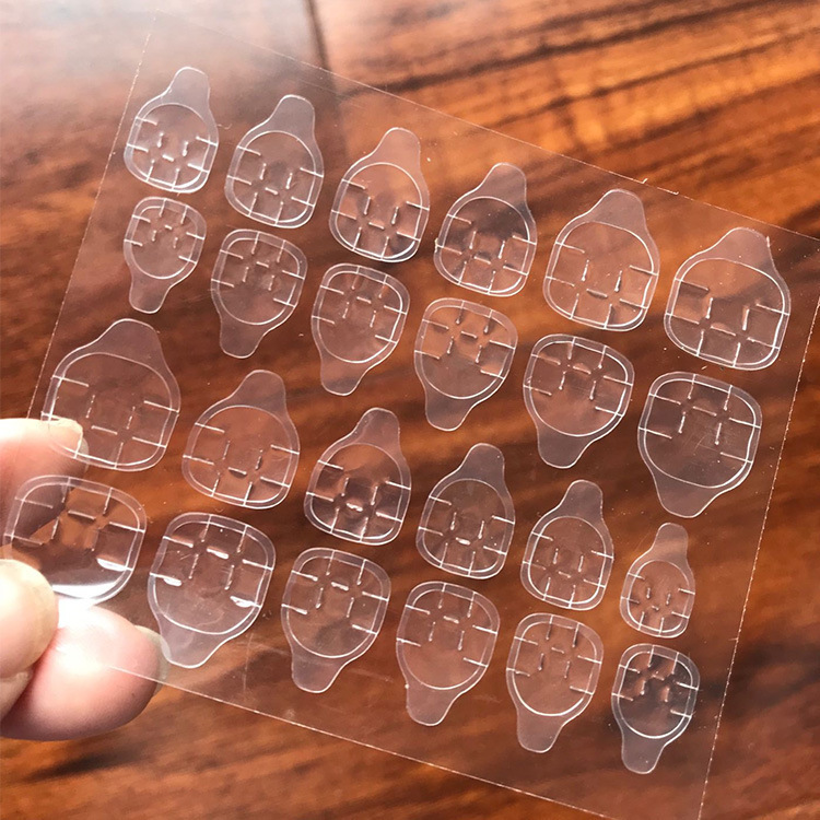 Nail art plus adhesive jelly double-sided adhesive transparent invisible nail sheet adhesive sticker for wearing nail plus adhesive jelly yellow gum Nail art plus adhesive jelly double-sided adhesive transparent invisible nail sheet adhesive sticker for wearing nail plus adhesive jelly yellow gum