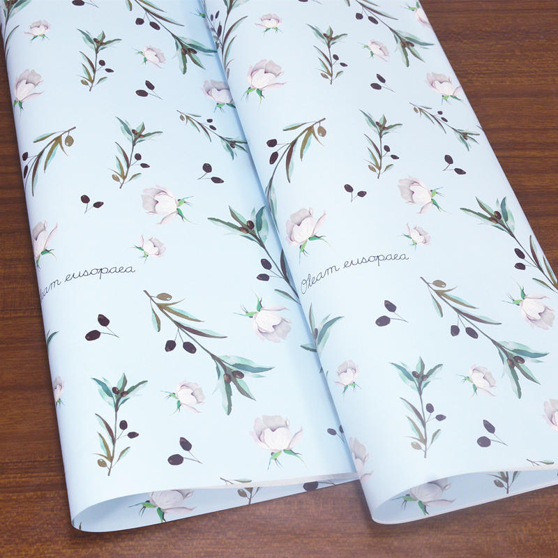 Simple cumpleaños fresco floral ins estilo regalo caja de embalaje papel DIY hecho a mano flor bolsa libro cubierta papel