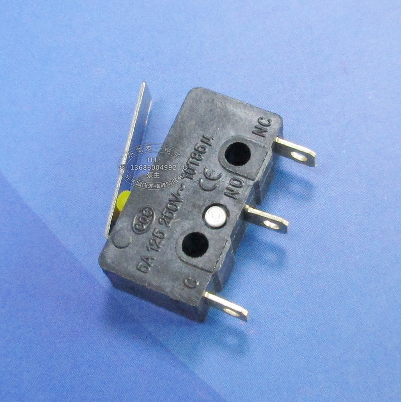 电热养生壶压力开关铜点打铆点直柄三脚小型微动开关KW12-BM