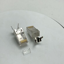 CAT7�������ζƽ�ˮ��ͷ����ʽ��β��1.3MM�߿�7���β��ˮ��ͷ