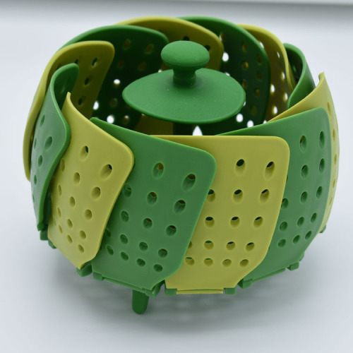 Foldable plastic fruit plate lotus steamer lazy fruit plate pp fruit basket kitchen gadget retractable fruit basket