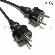 消防電源用線設備安裝工程德式戶外防水IP44橡膠電源線 VDE插頭線