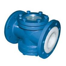 沪工名工阀门HGS07F46-16C衬四氟四通视镜