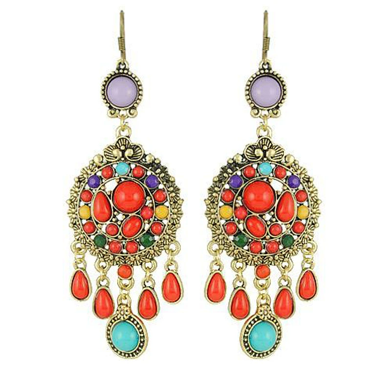 Retro accessory, earrings, (Cross-border trading), boho style, European style