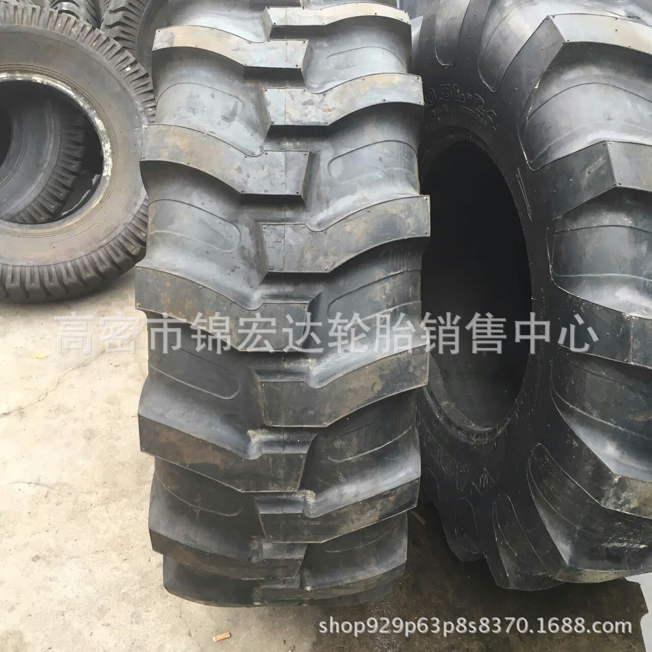 两头忙人字轮胎 19.5L-24  17.5L-24工程机械轮胎矿山载重轮胎