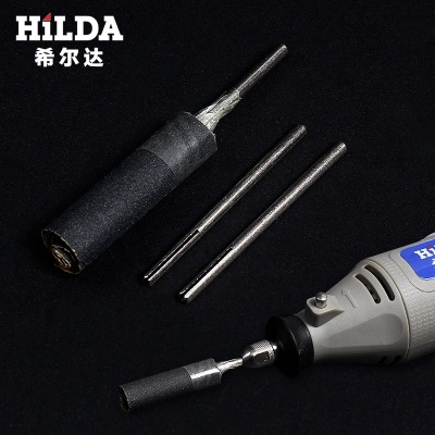 Hilda fábrica directa lija varilla de conexión lija clip aguja diez Pack traje en stock al por mayor