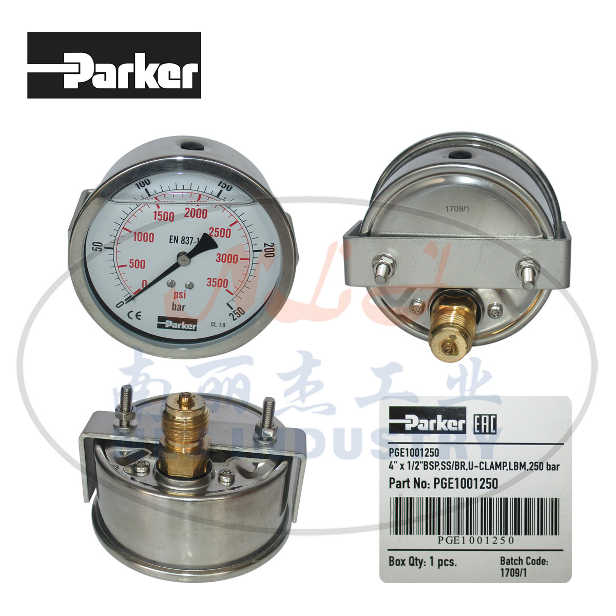 PGE1001250压力表Parker(派克)