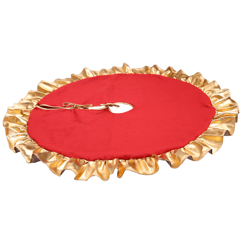 Christmas Decorative Supplies Christmas Tree Skirt 90cm Red Phnom Penh Tree Skirt Scene Layout Supplies Wholesale_voghion.com