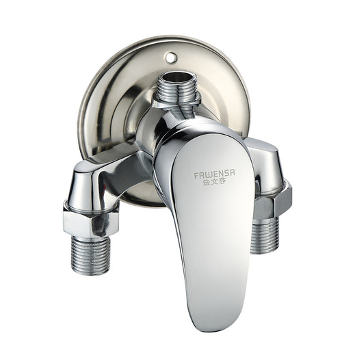 Shower faucet, water faucet, mixing valve faucet, surface-mounted shower, triangular shower faucet, bathroom fixtures